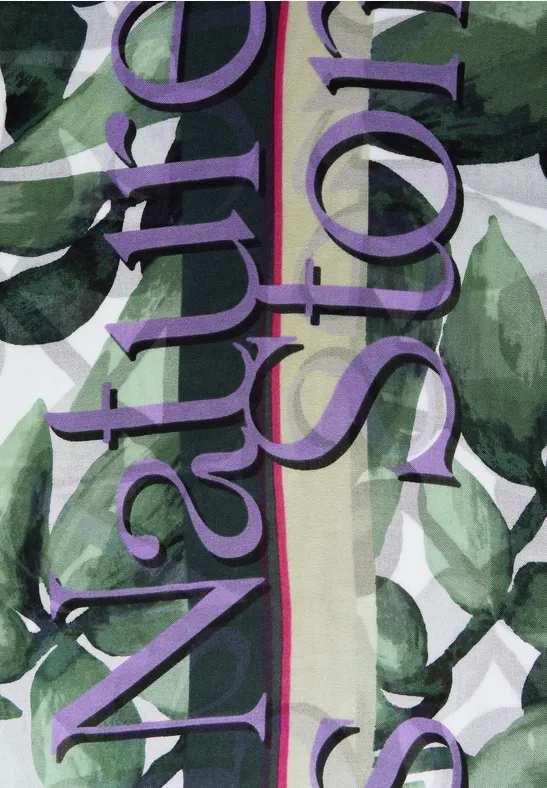 Écharpe loop avec imprimé cool vintage green