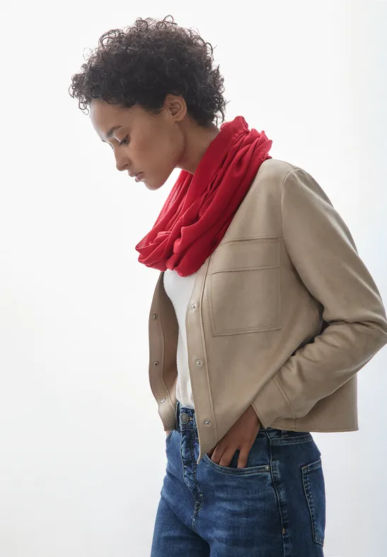 Basic Loop Foulard autumn red