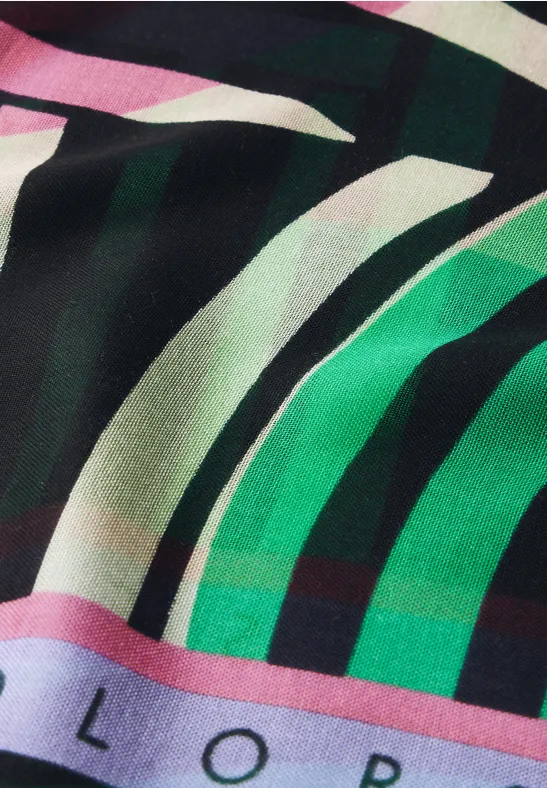 Sjaal met lusjespatroon multicolor