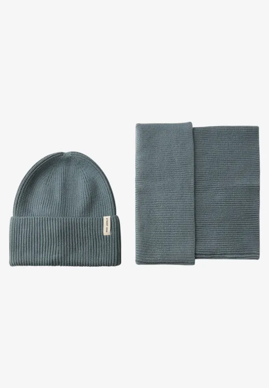 Rippstrick Beanie sterling blue