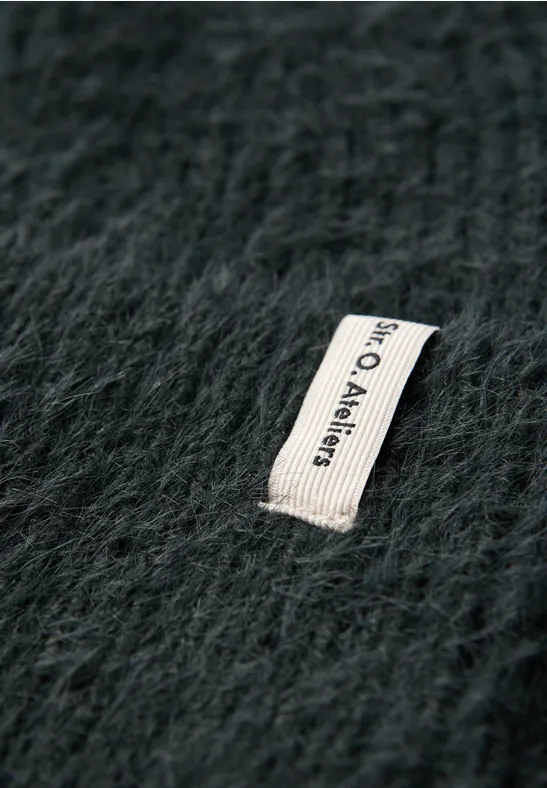 Beanie van verengaren juniper green mel.