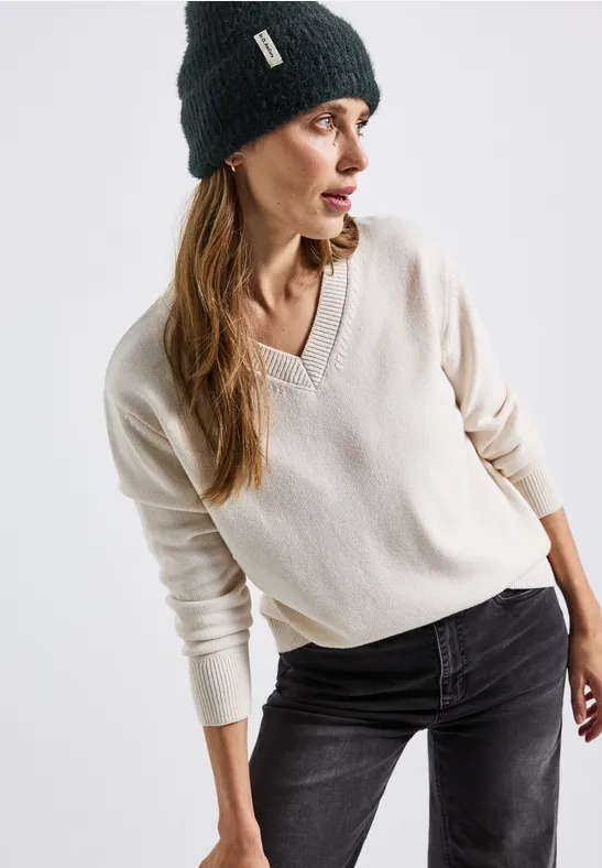 Beanie van verengaren juniper green mel.