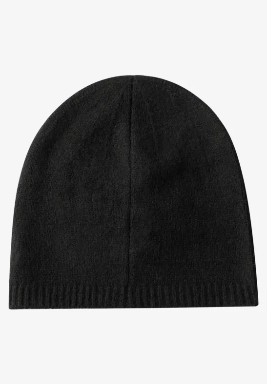 Feinstrick Beanie Black