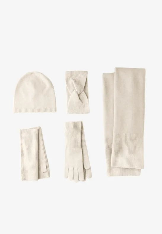 Feinstrick Beanie oak beige melange