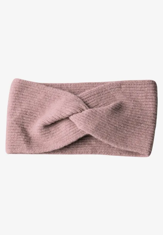 Bandeau en tricot fin rosewood pink melange