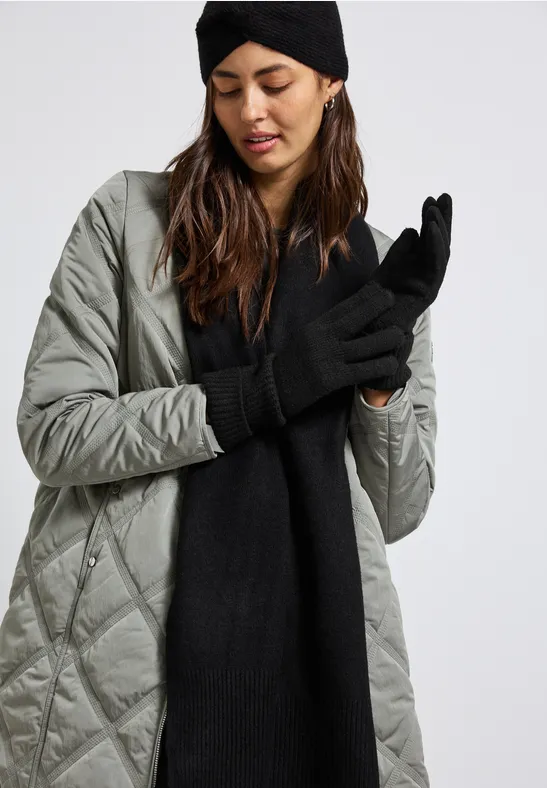 Feinstrickhandschuhe Black