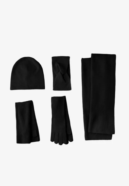 Feinstrickhandschuhe Black