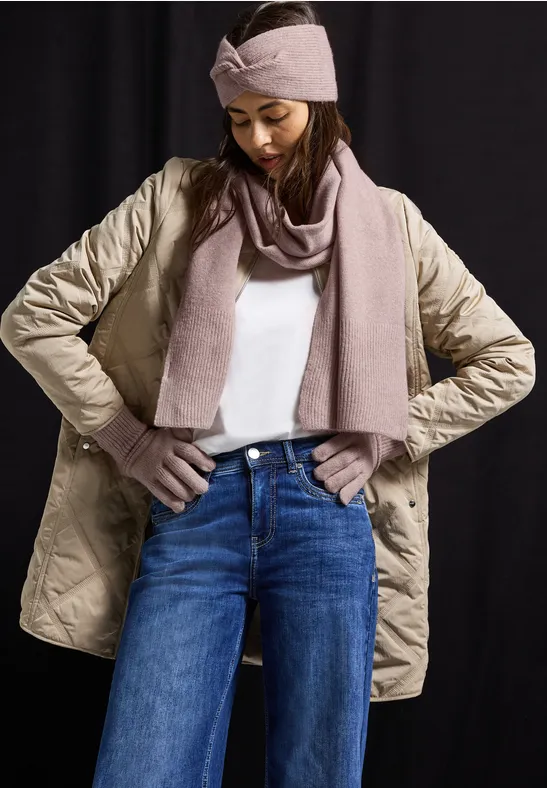 Feinstrickhandschuhe rosewood pink melange