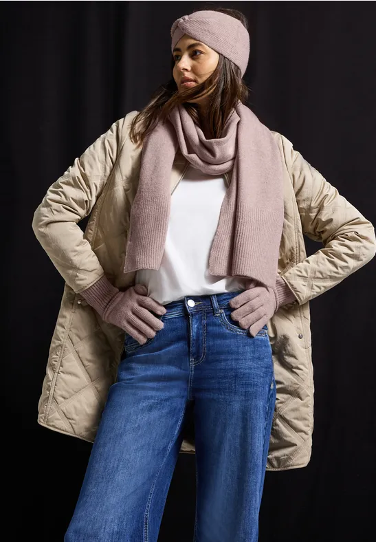 Feinstrickhandschuhe rosewood pink melange