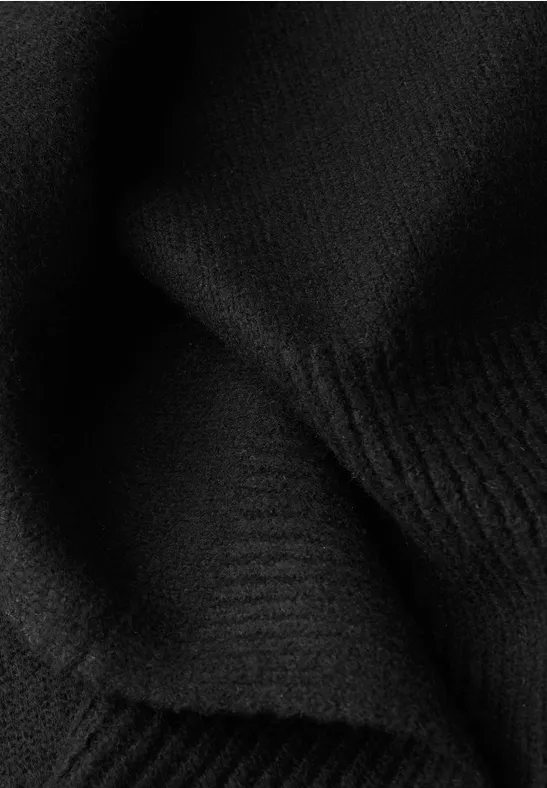 Langer Schal Black