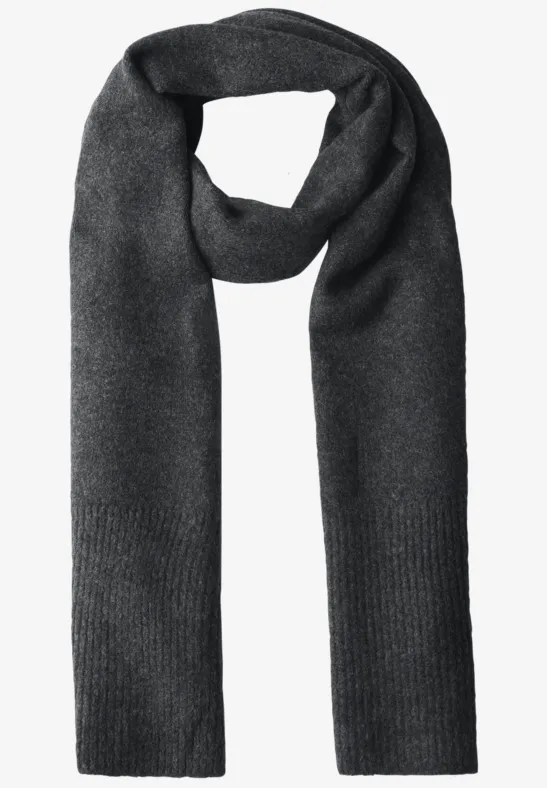 Lange sjaal anthracite melange