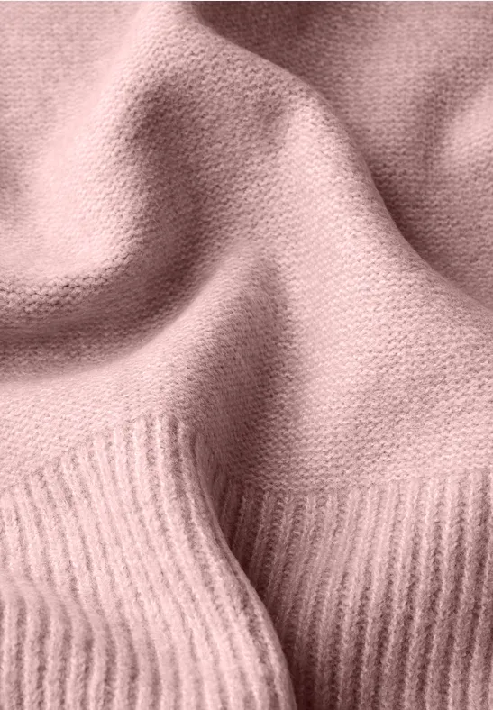 Langer Schal rosewood pink melange