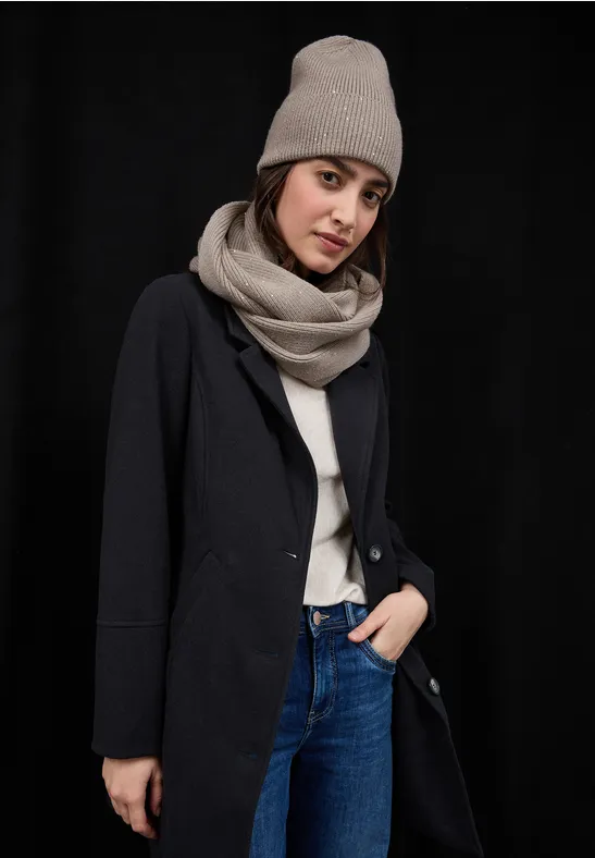 Foulard loop avec paillettes Soft Sand Mel.