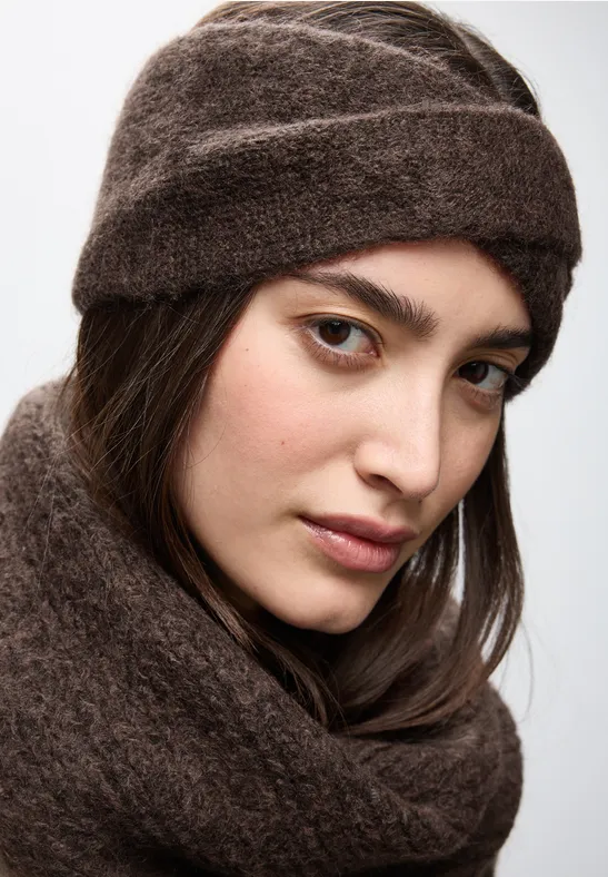 Stirnband im Twisted-Look deep roast brown mel.