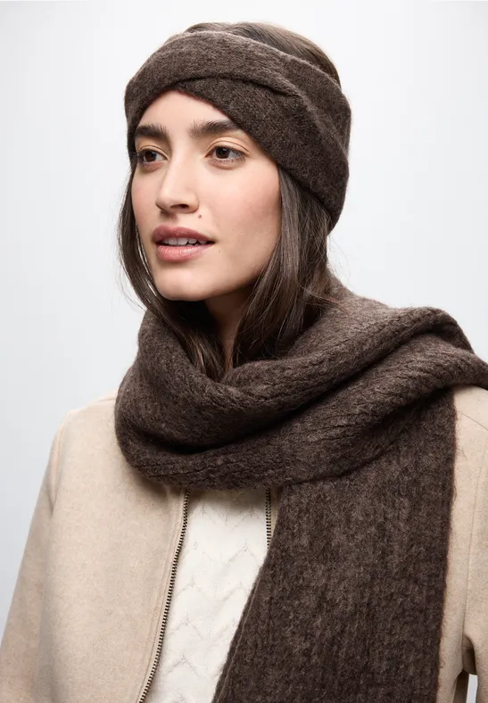 Stirnband im Twisted-Look deep roast brown mel.