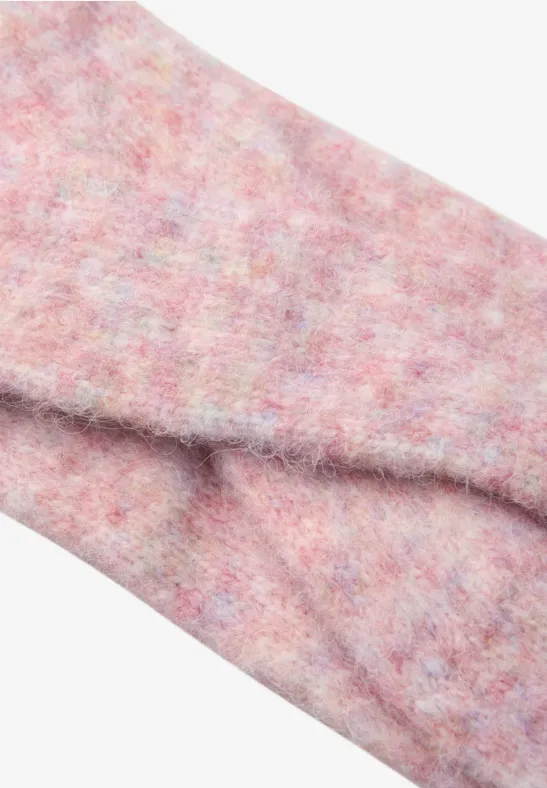 Bandeau au look torsadé sweet rose mel.