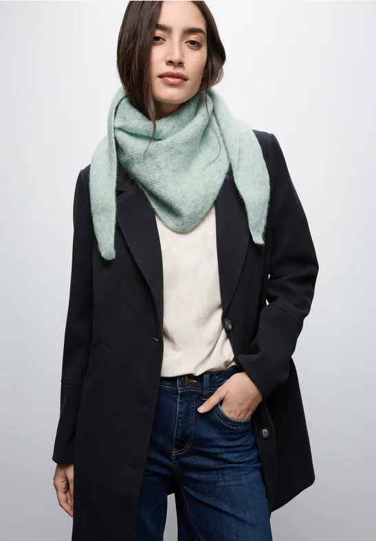 Schal mit Woll-Anteil serene green mel.