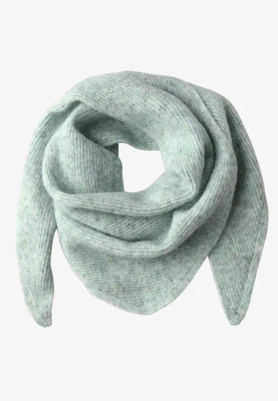 Schal mit Woll-Anteil serene green mel.