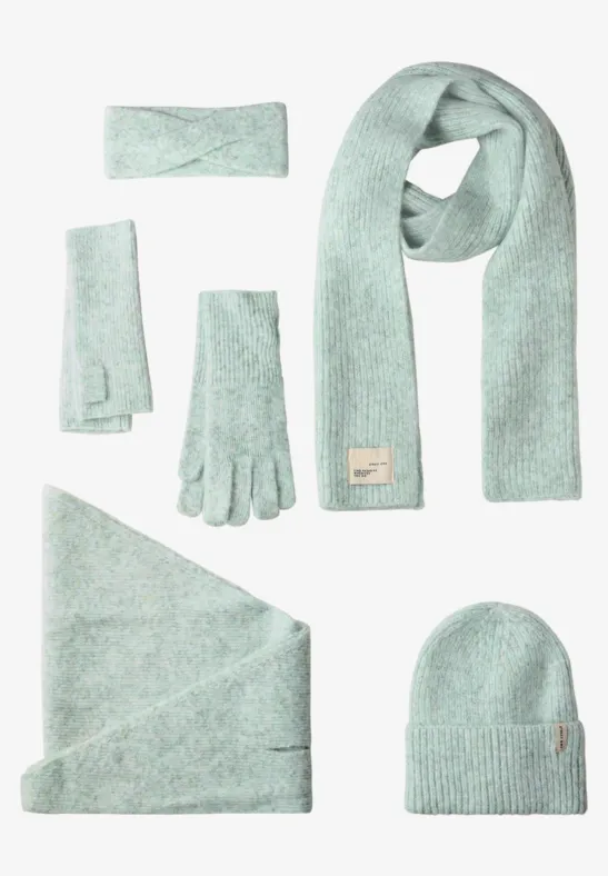 Schal mit Woll-Anteil serene green mel.