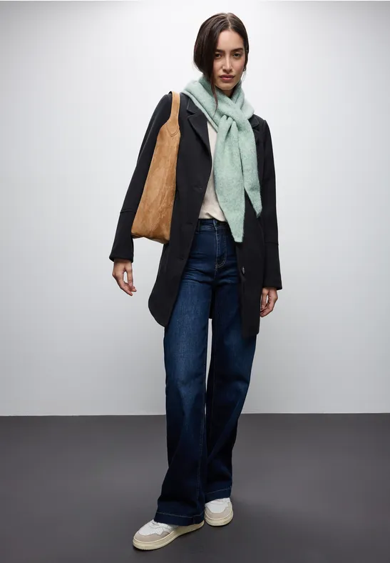 Schal mit Woll-Anteil serene green mel.