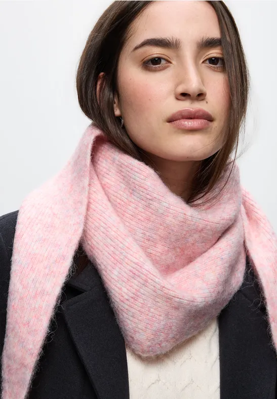 Schal mit Woll-Anteil sweet rose mel.