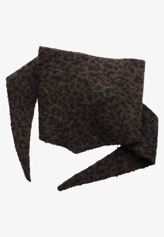 Leo driehoekige sjaal Black