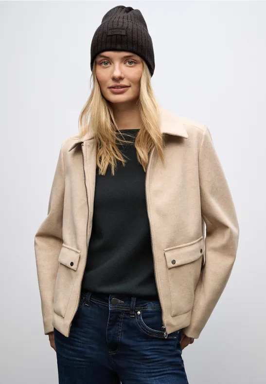 Rippstrick Beanie deep roast brown