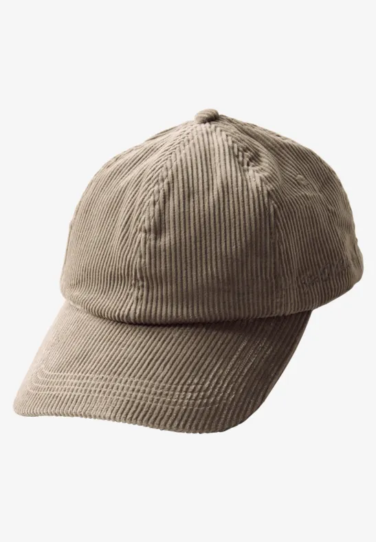 Casquette en velours côtelé bark brown