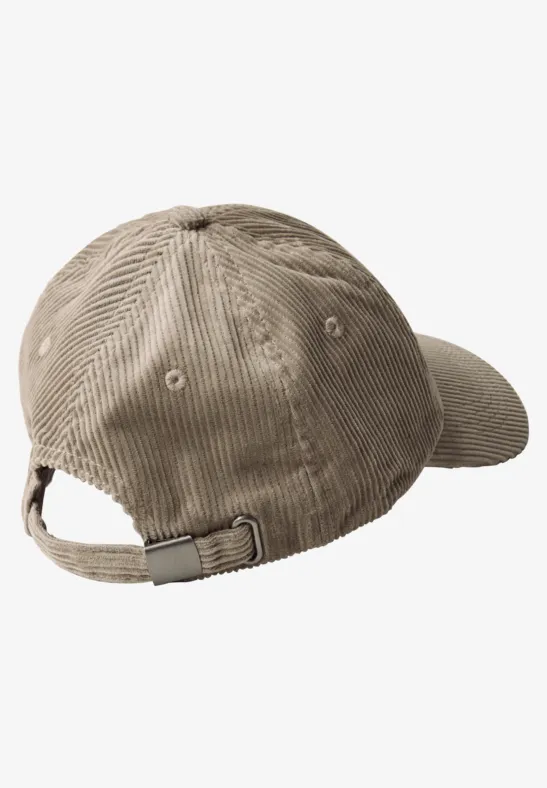 Casquette en velours côtelé bark brown
