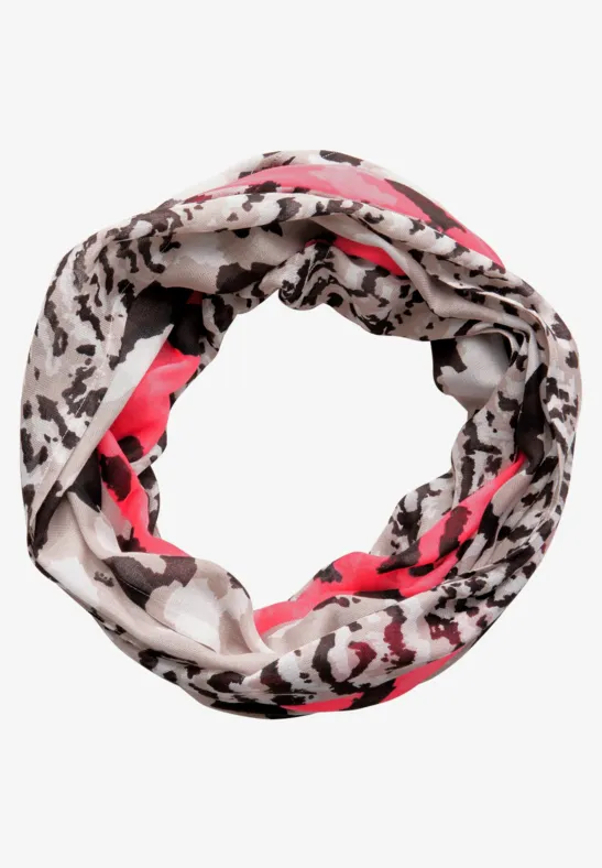 Sjaal met lusjespatroon multicolor