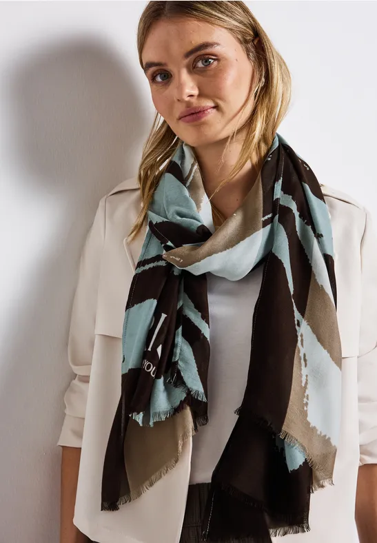 Foulard léger à motifs arona blue
