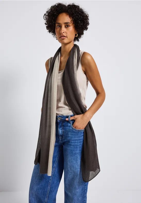 Semitransparenter Schal deep roast brown