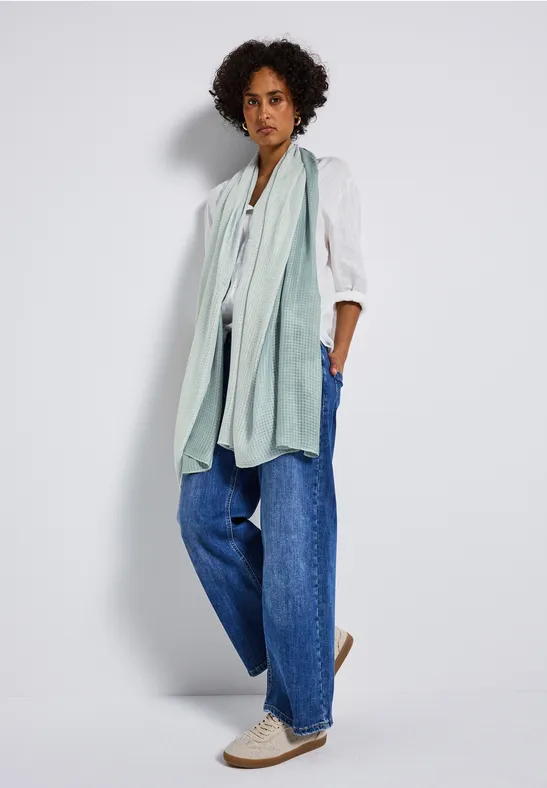 Foulard semi-transparent arona blue