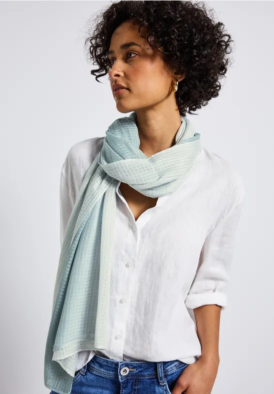 Foulard semi-transparent arona blue