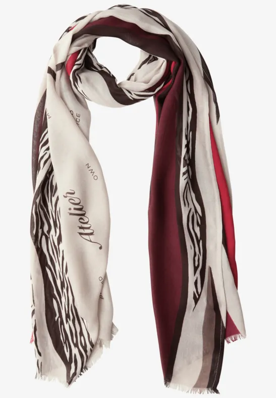 Foulard à motifs multicolor