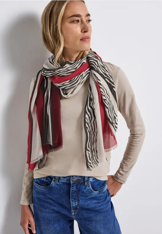 Foulard à motifs multicolor