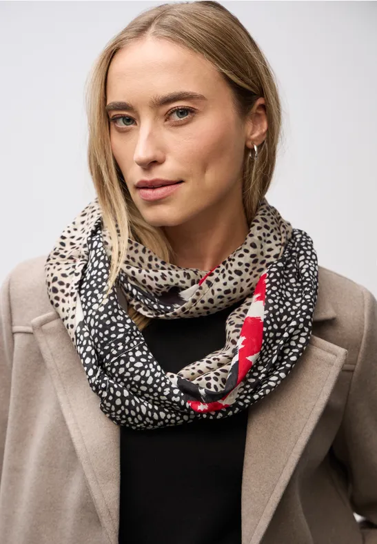 Sjaal met lusjespatroon Black