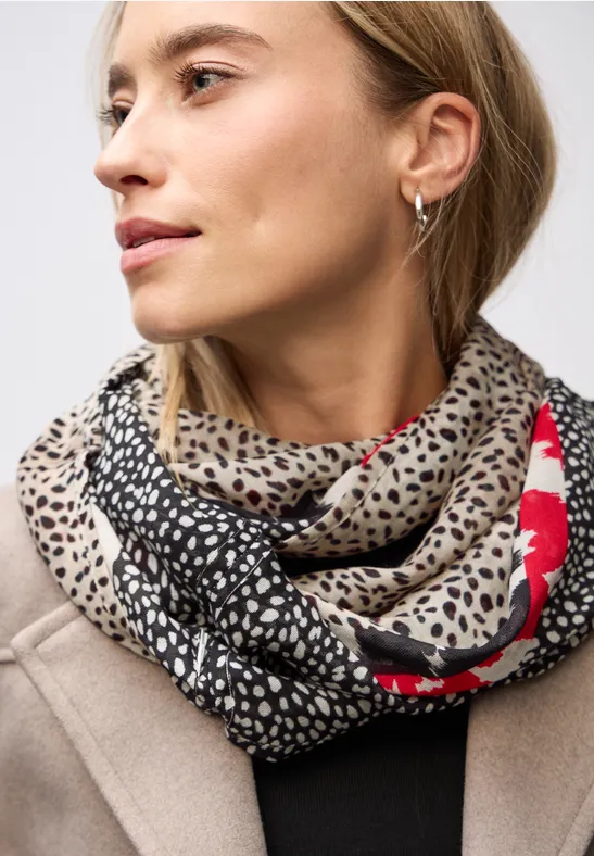 Sjaal met lusjespatroon Black