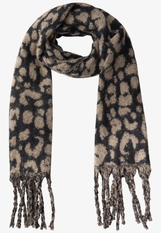 Gezellige sjaal Leo sanded beige