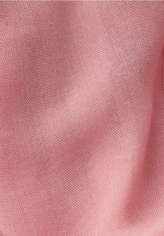Sjaal met lus in effen kleur powder pink
