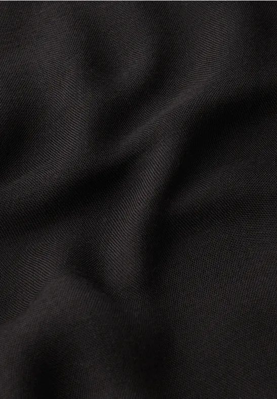 Sjaal met lus in effen kleur darkest brown