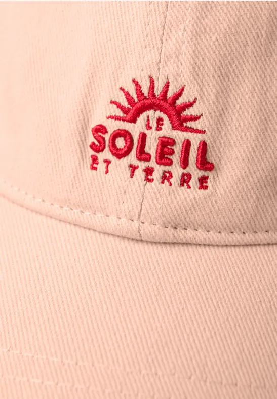 Cap mit Slogan light apricot