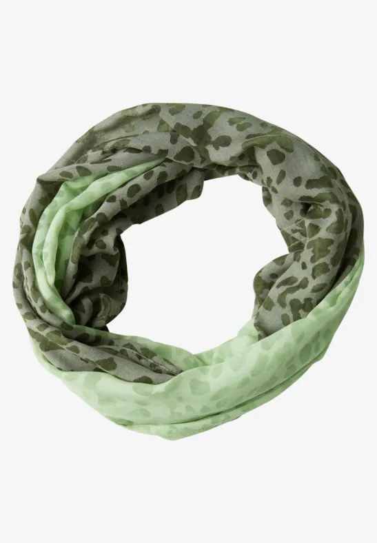 Foulard loop à motifs Bright Pistachio