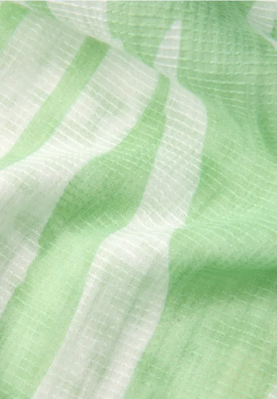 Gemusterter Schal Bright Pistachio