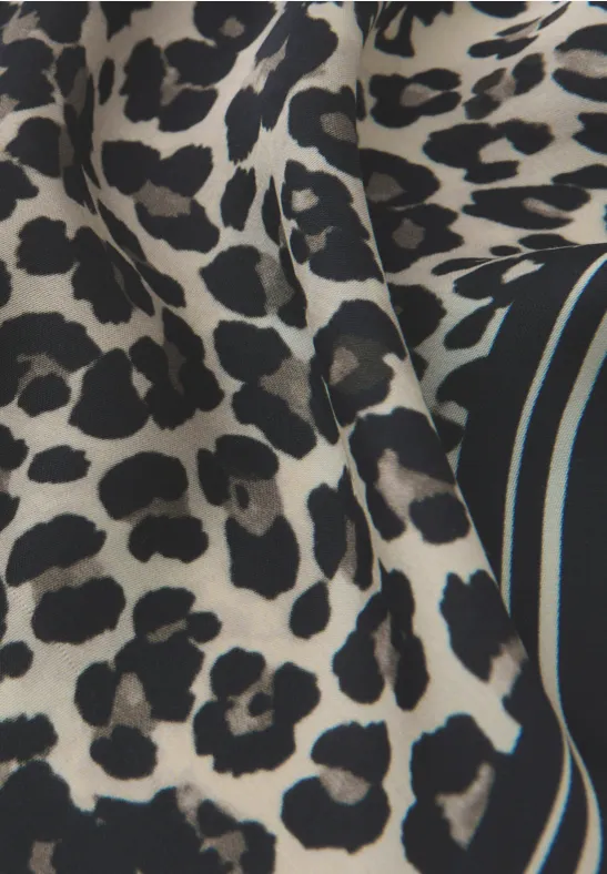 Leo Satin Tuch Black