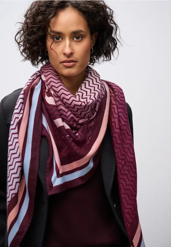 Gemustertes Dreieckstuch multicolor