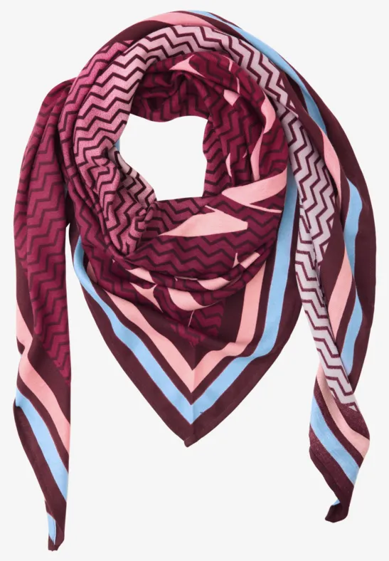 Gemustertes Dreieckstuch multicolor