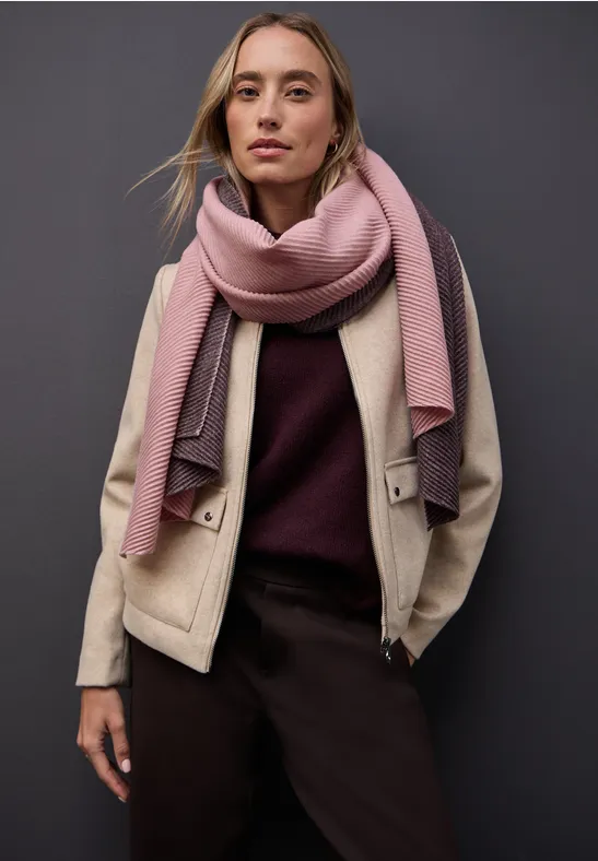 Foulard plissé Two-Tone jazz berry mel.