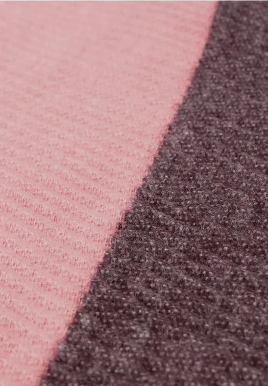 Foulard plissé Two-Tone jazz berry mel.