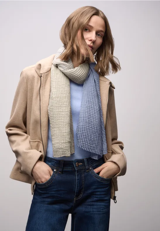 Foulard avec dégradé de couleurs frosted blue